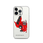 The Tractor Mugs Store iPhone 13 Pro Case IH Axial Flow 2188 Harvester | Clear Case for iPhone® Quality Farmers Merch