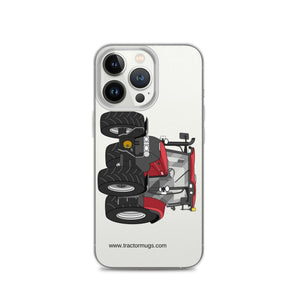 The Tractor Mugs Store iPhone 13 Pro Case IH Maxxum 145 | Clear Case for iPhone® Quality Farmers Merch