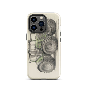 The Tractor Mugs Store iPhone 13 Pro Fendt 930 Vario S4 Pencil Sketch | Tough Case for iPhone® Quality Farmers Merch