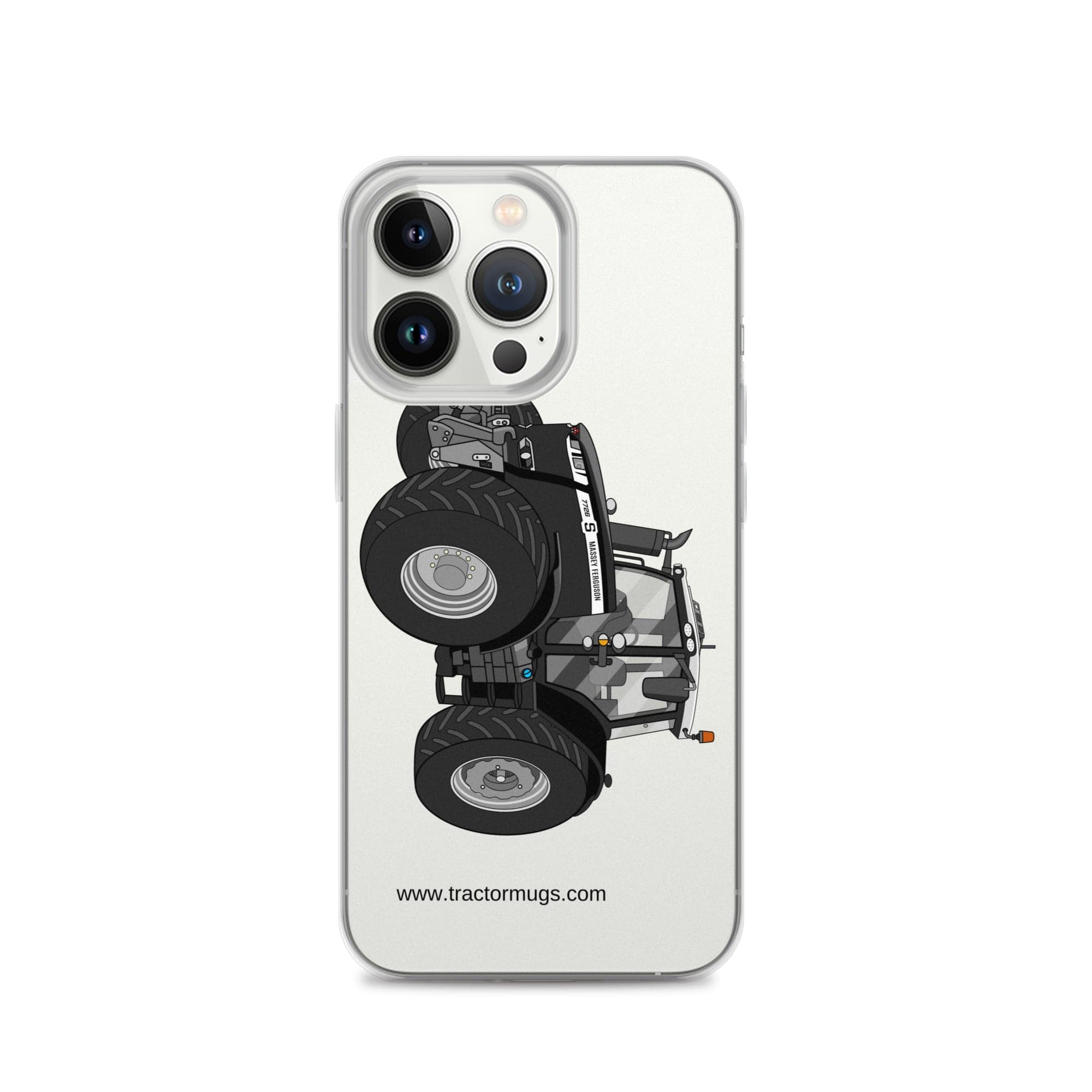 The Tractor Mugs Store iPhone 13 Pro Massey Ferguson 7726S Black Beauty | Clear Case for iPhone® Quality Farmers Merch
