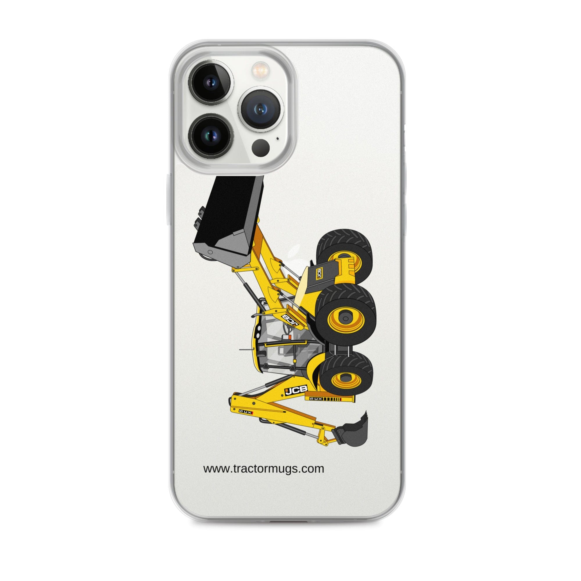 The Tractor Mugs Store iPhone 13 Pro Max JCB 5CX Backhoe | Clear Case for iPhone® Quality Farmers Merch