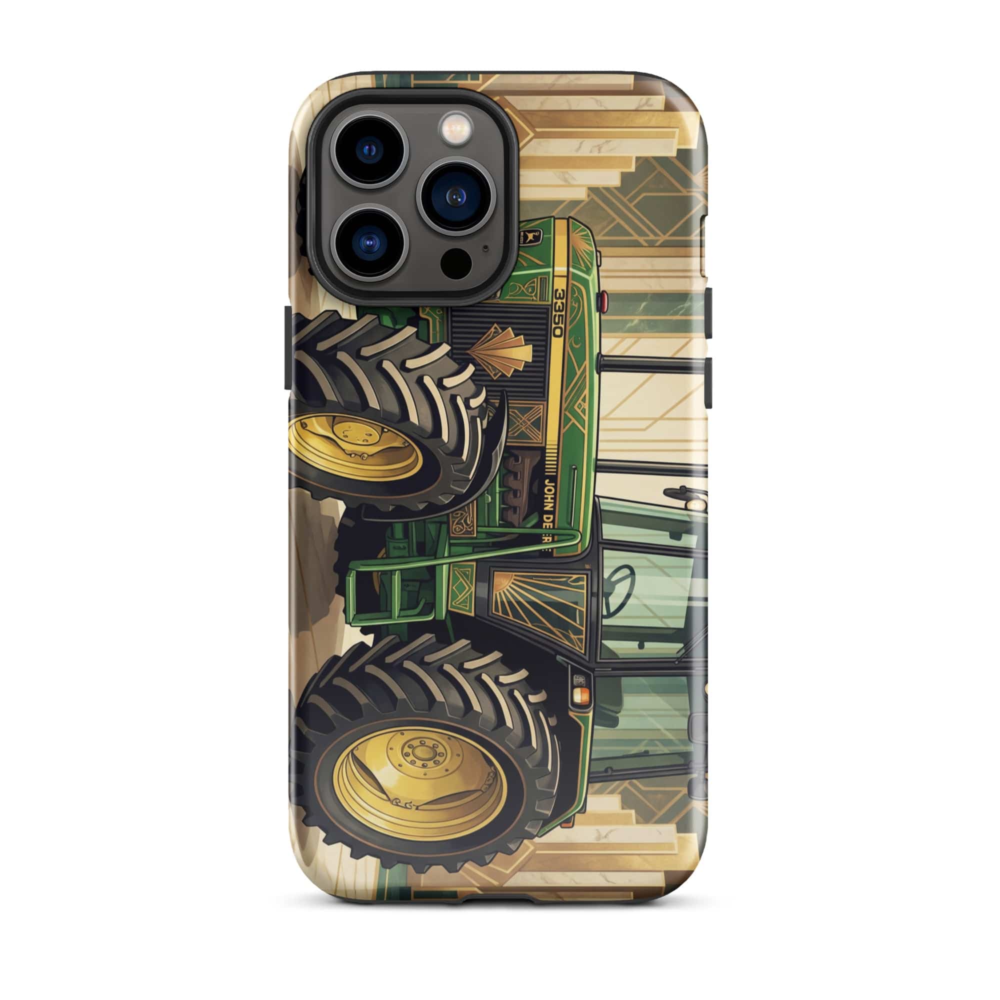 The Tractor Mugs Store iPhone 13 Pro Max John Deere 3350 | Art Deco Tough Case for iPhone® Quality Farmers Merch