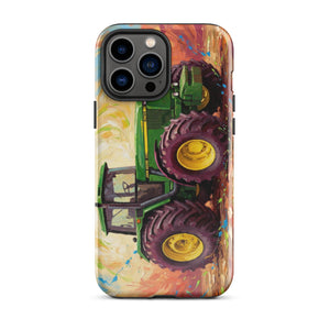 The Tractor Mugs Store iPhone 13 Pro Max John Deere 4755 Splash Art | Tough Case for iPhone® Quality Farmers Merch