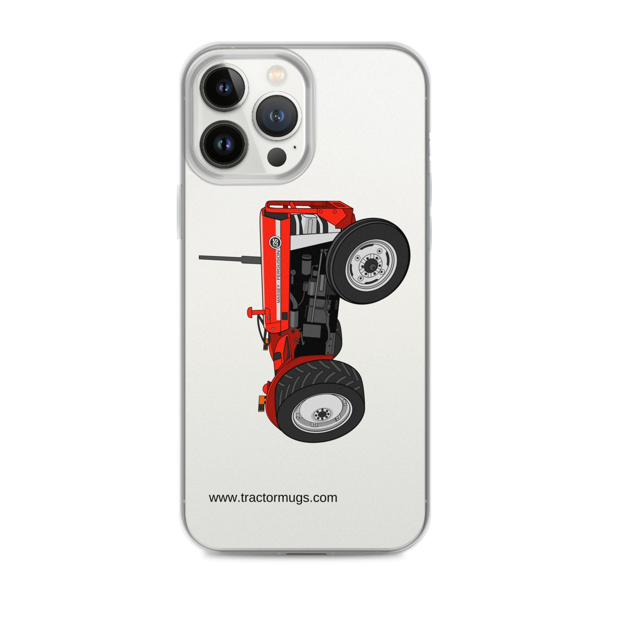 The Tractor Mugs Store iPhone 13 Pro Max Massey Ferguson 135  |  Clear Case for iPhone® Quality Farmers Merch