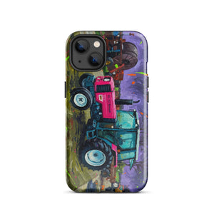 The Tractor Mugs Store iPhone 13 Renault 65-32 MX Splash Art | Tough Case for iPhone® Quality Farmers Merch
