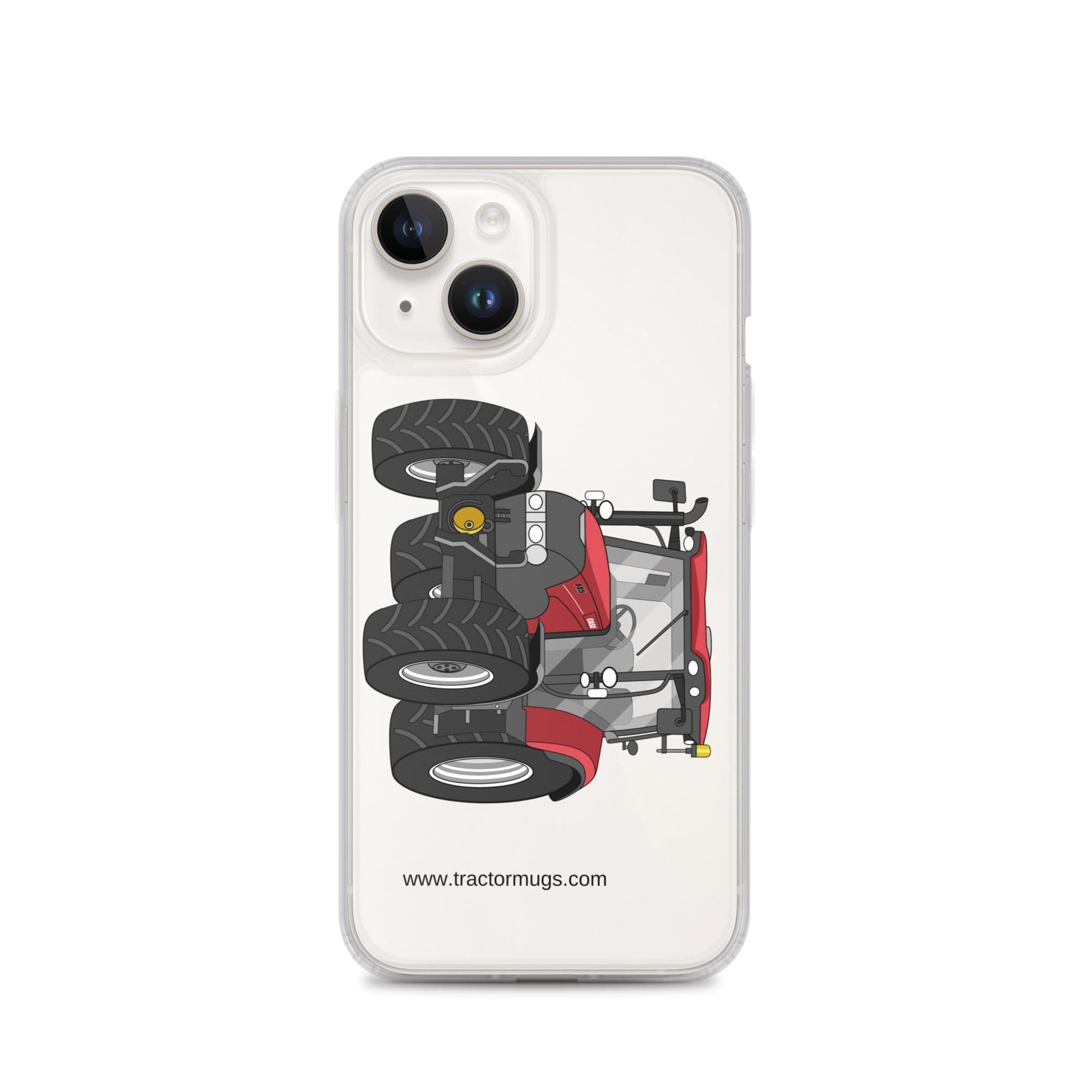 The Tractor Mugs Store iPhone 14 Case IH Maxxum 145 | Clear Case for iPhone® Quality Farmers Merch