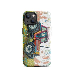 The Tractor Mugs Store iPhone 14 FIAT 90-90 DT Splash Art | Tough Case for iPhone® Quality Farmers Merch
