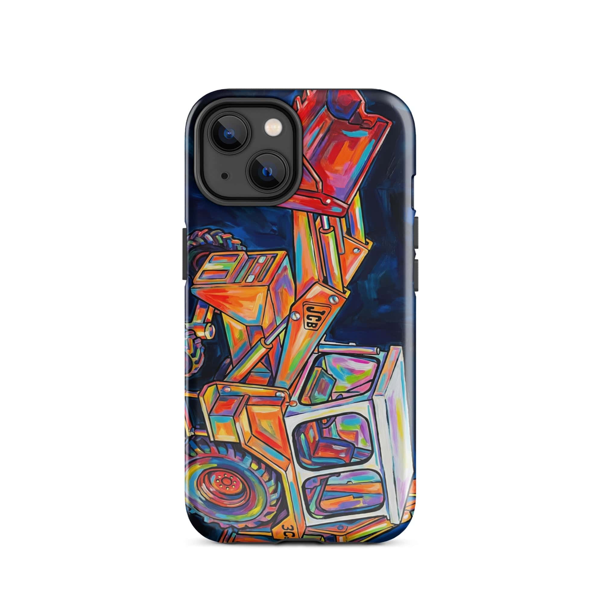 The Tractor Mugs Store iPhone 14 JCB 3C II | Splash Art Tough Case for iPhone® Quality Farmers Merch