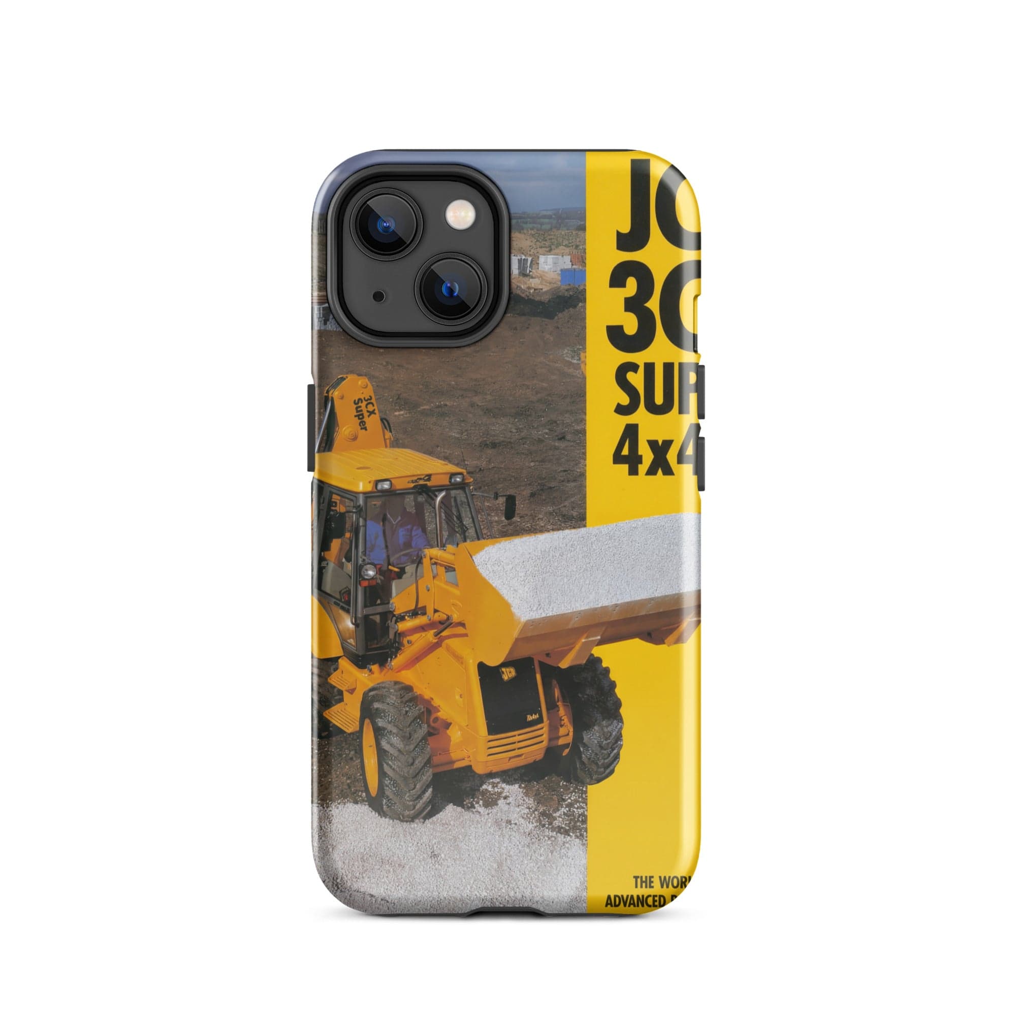 The Tractor Mugs Store iPhone 14 JCB 3CX 4x4x4 Brochure | Tough Case for iPhone® Quality Farmers Merch