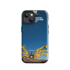 The Tractor Mugs Store iPhone 14 JCB 3CX Sitemaster Advert (1988) | Tough Case for iPhone® Quality Farmers Merch