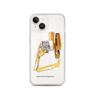 The Tractor Mugs Store iPhone 14 JCB 814 Super | Clear Case for iPhone® Quality Farmers Merch