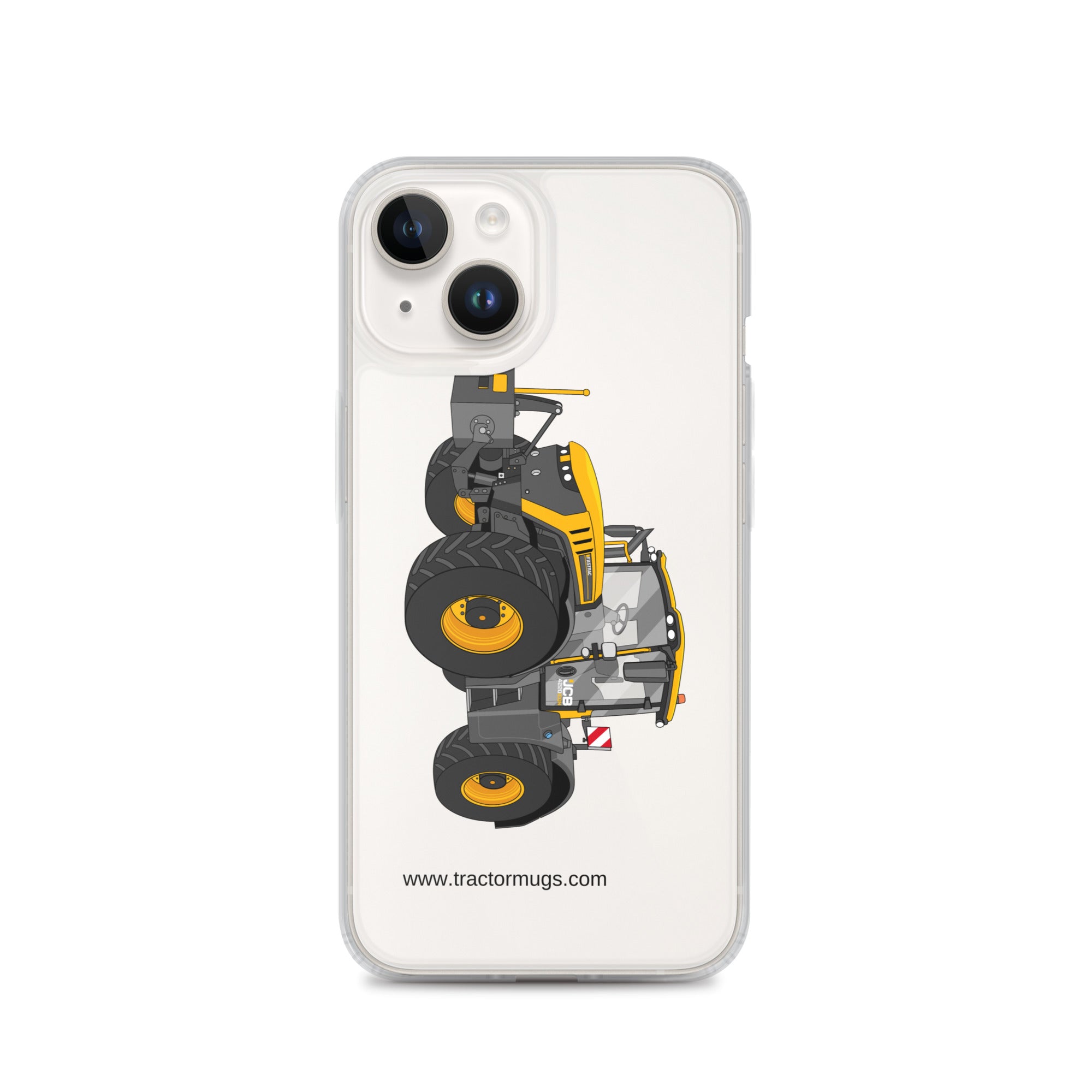 The Tractor Mugs Store iPhone 14 JCB Fastrac 4220 Icon | Clear Case for iPhone® Quality Farmers Merch