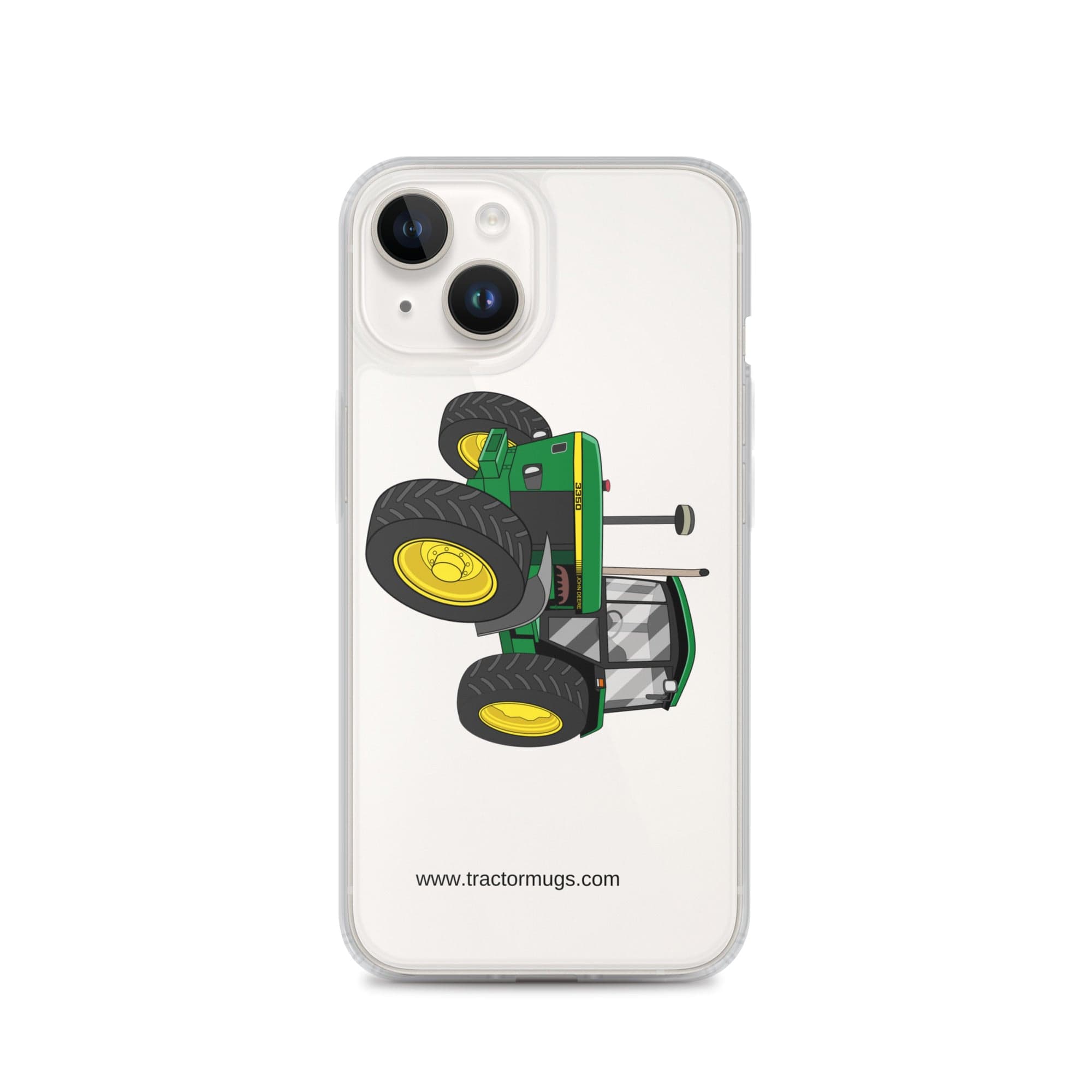 The Tractor Mugs Store iPhone 14 John Deere 3350 4WD | Clear Case for iPhone® Quality Farmers Merch