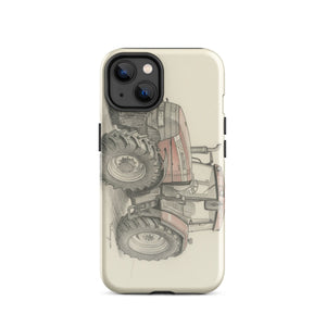 The Tractor Mugs Store iPhone 14 McCormick MTX 150 Signature Edition Pencil Sketch | Tough Case for iPhone® Quality Farmers Merch