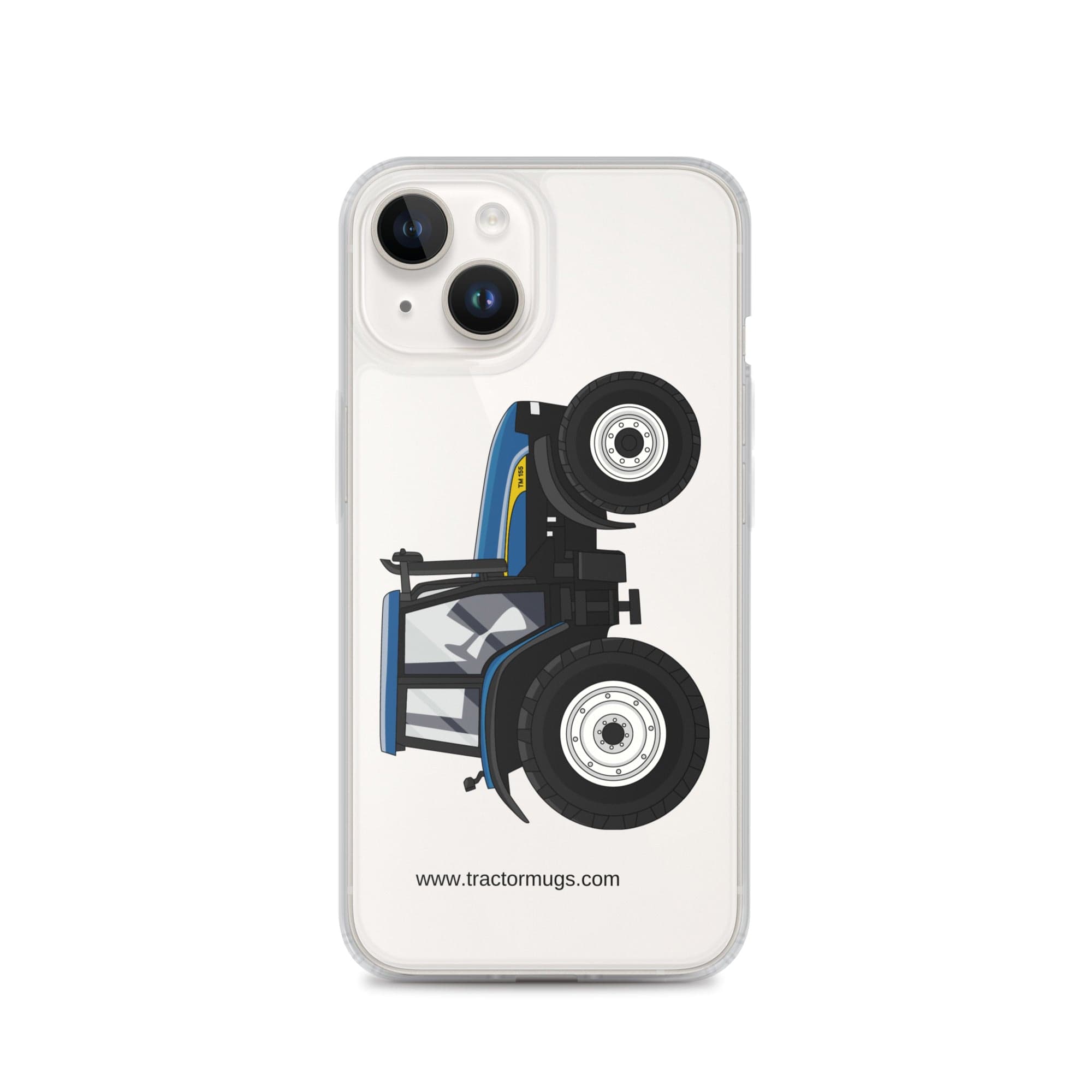 The Tractor Mugs Store iPhone 14 New Holland TM 155 | Clear Case for iPhone® Quality Farmers Merch