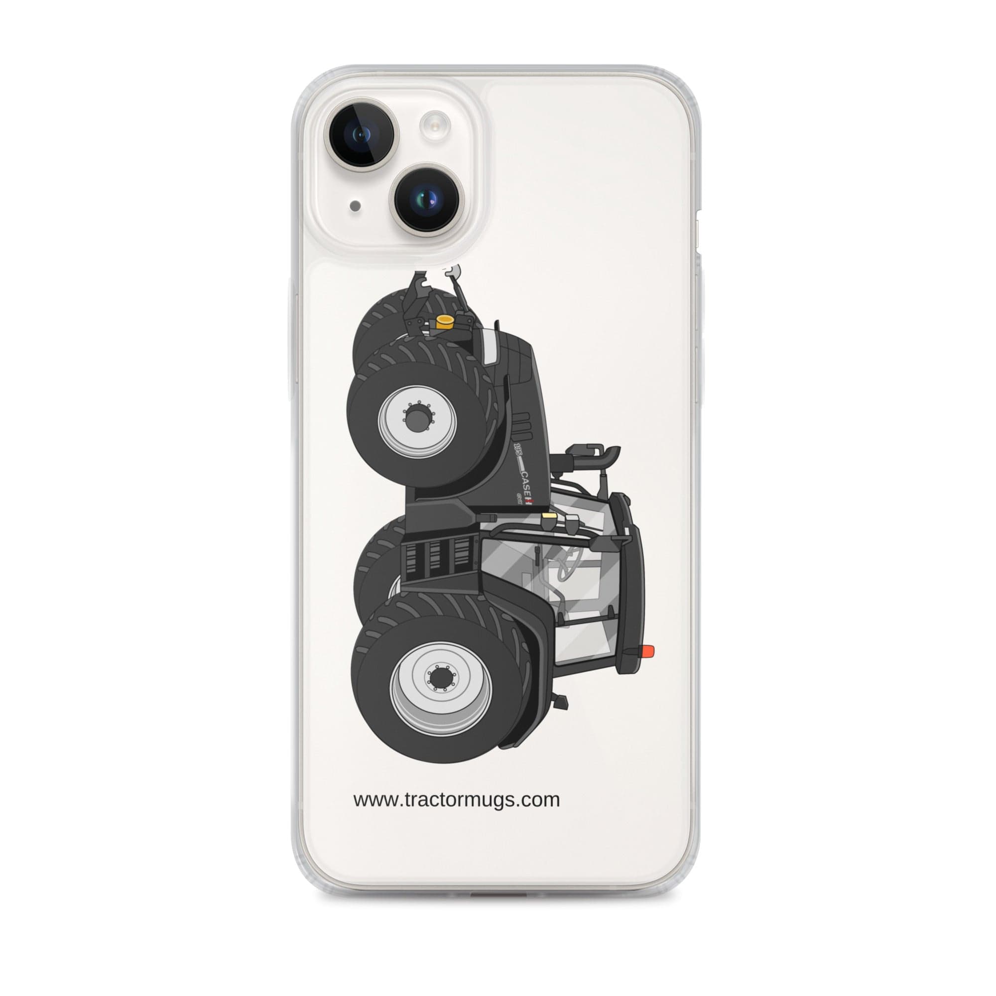 The Tractor Mugs Store iPhone 14 Plus Case IH 195 CVX Black | Clear Case for iPhone® Quality Farmers Merch