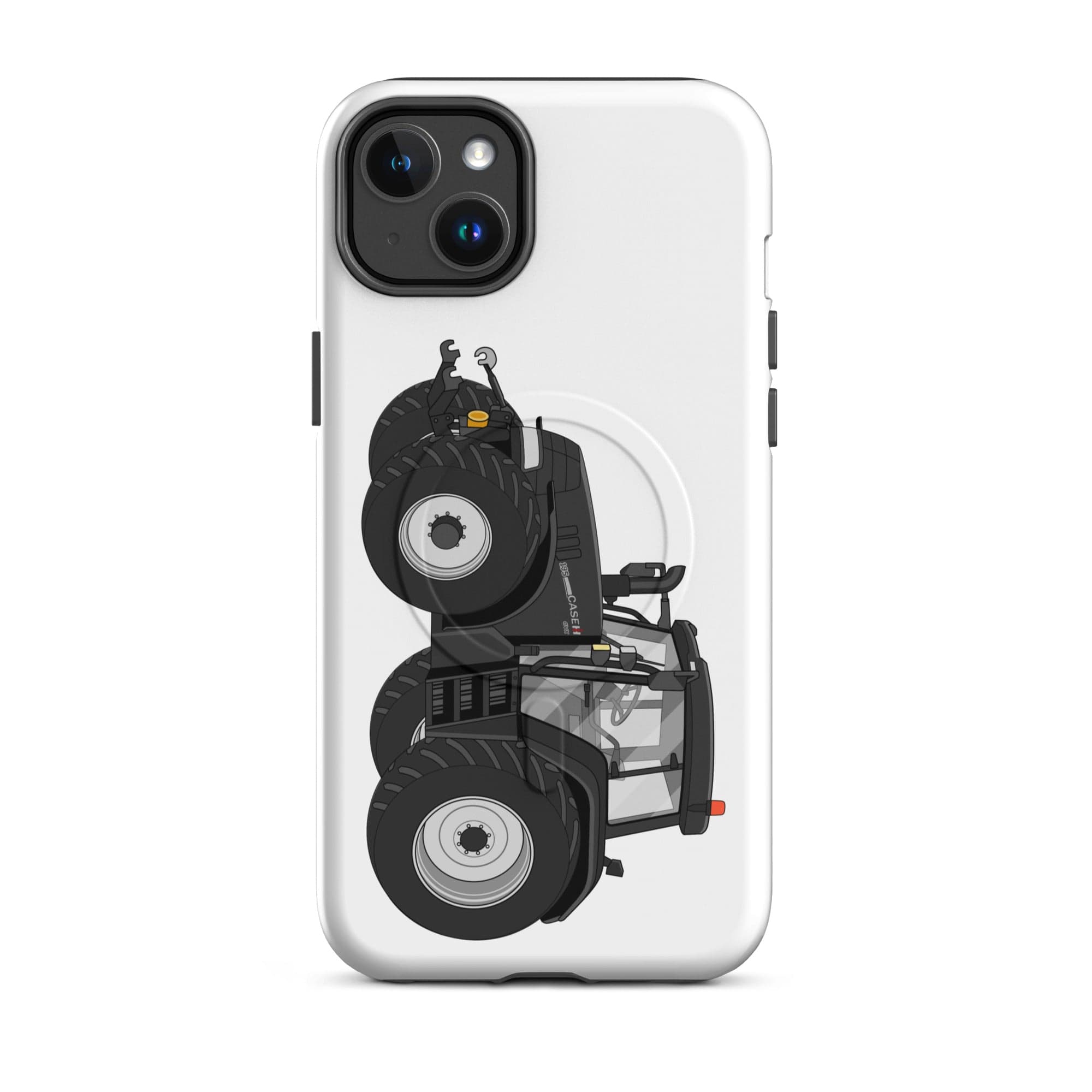 The Tractor Mugs Store iPhone 14 Plus Case IH 195 CVX Black | MagSafe® tough case for iPhone® Quality Farmers Merch