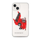 The Tractor Mugs Store iPhone 14 Plus Case IH Axial Flow 2188 Harvester | Clear Case for iPhone® Quality Farmers Merch