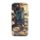 The Tractor Mugs Store iPhone 14 Plus Ford 5000 | Art Deco Tough Case for iPhone® Quality Farmers Merch
