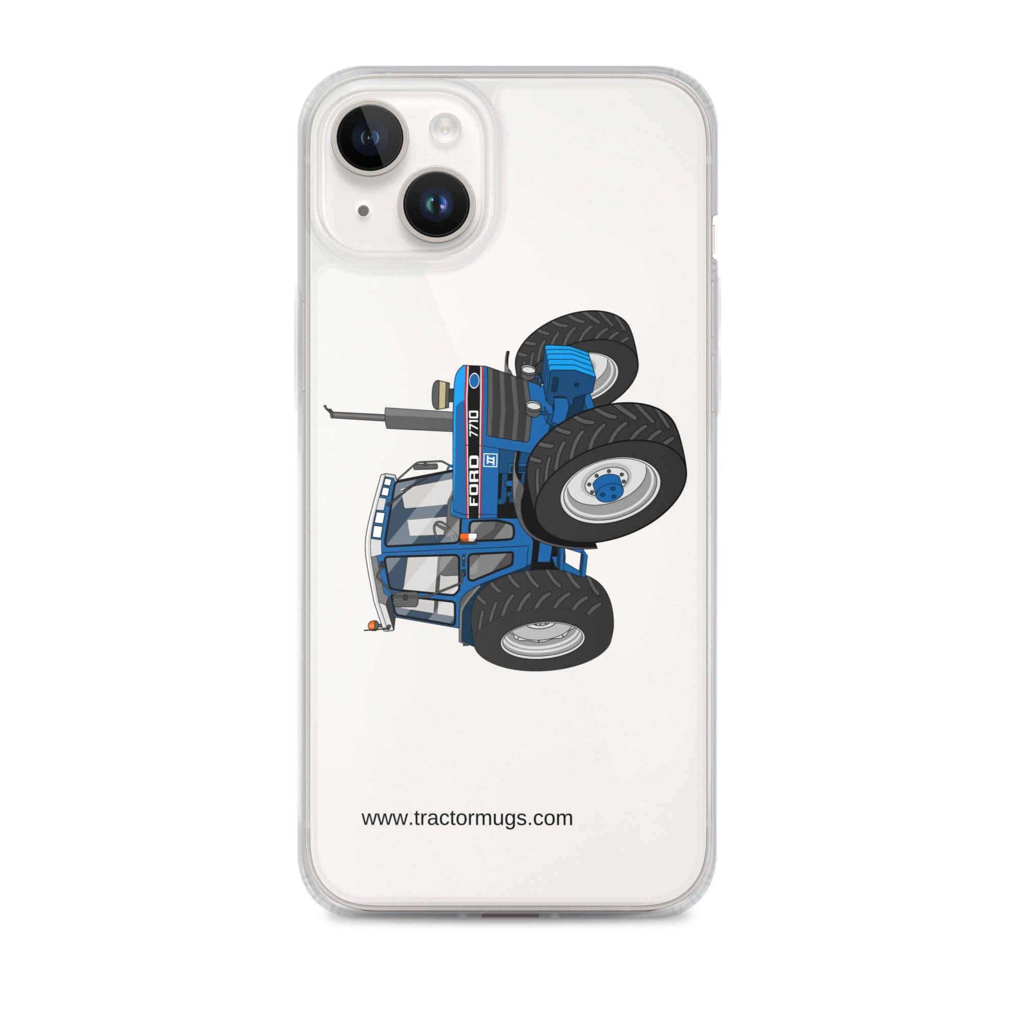 The Tractor Mugs Store iPhone 14 Plus Ford 7710 | Clear Case for iPhone® Quality Farmers Merch