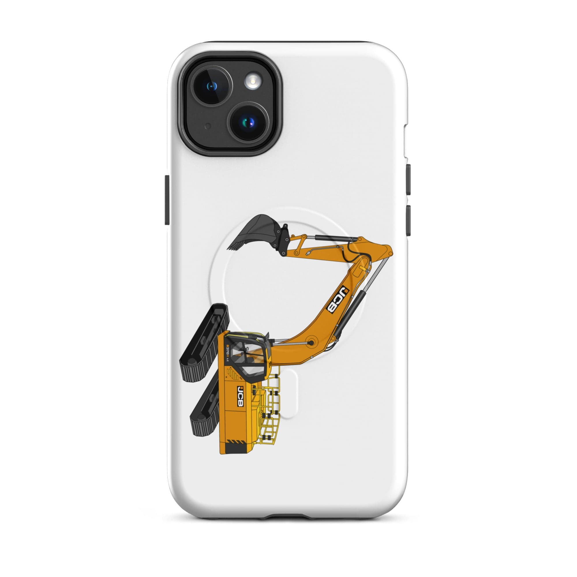 The Tractor Mugs Store iPhone 14 Plus JCB 370 LC | MagSafe® tough case for iPhone® Quality Farmers Merch