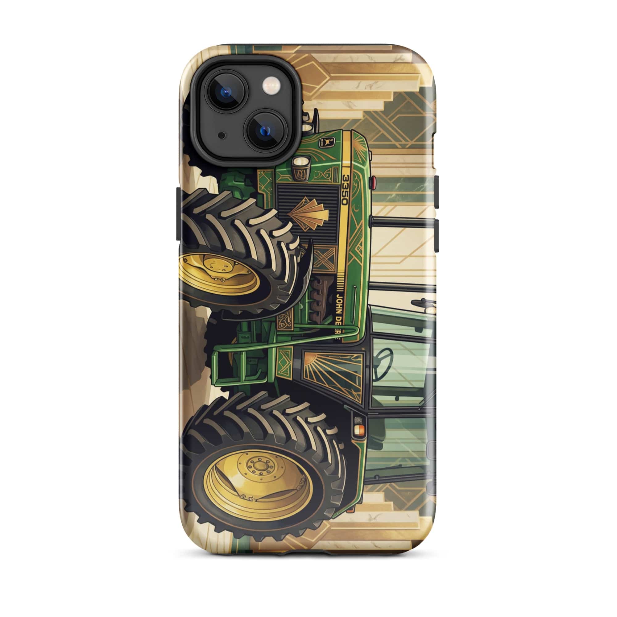 The Tractor Mugs Store iPhone 14 Plus John Deere 3350 | Art Deco Tough Case for iPhone® Quality Farmers Merch