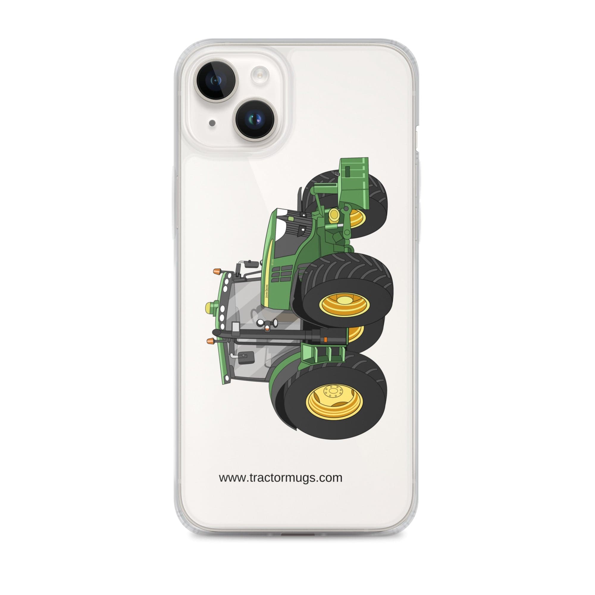 The Tractor Mugs Store iPhone 14 Plus John Deere 6125 R | Clear Case for iPhone® Quality Farmers Merch