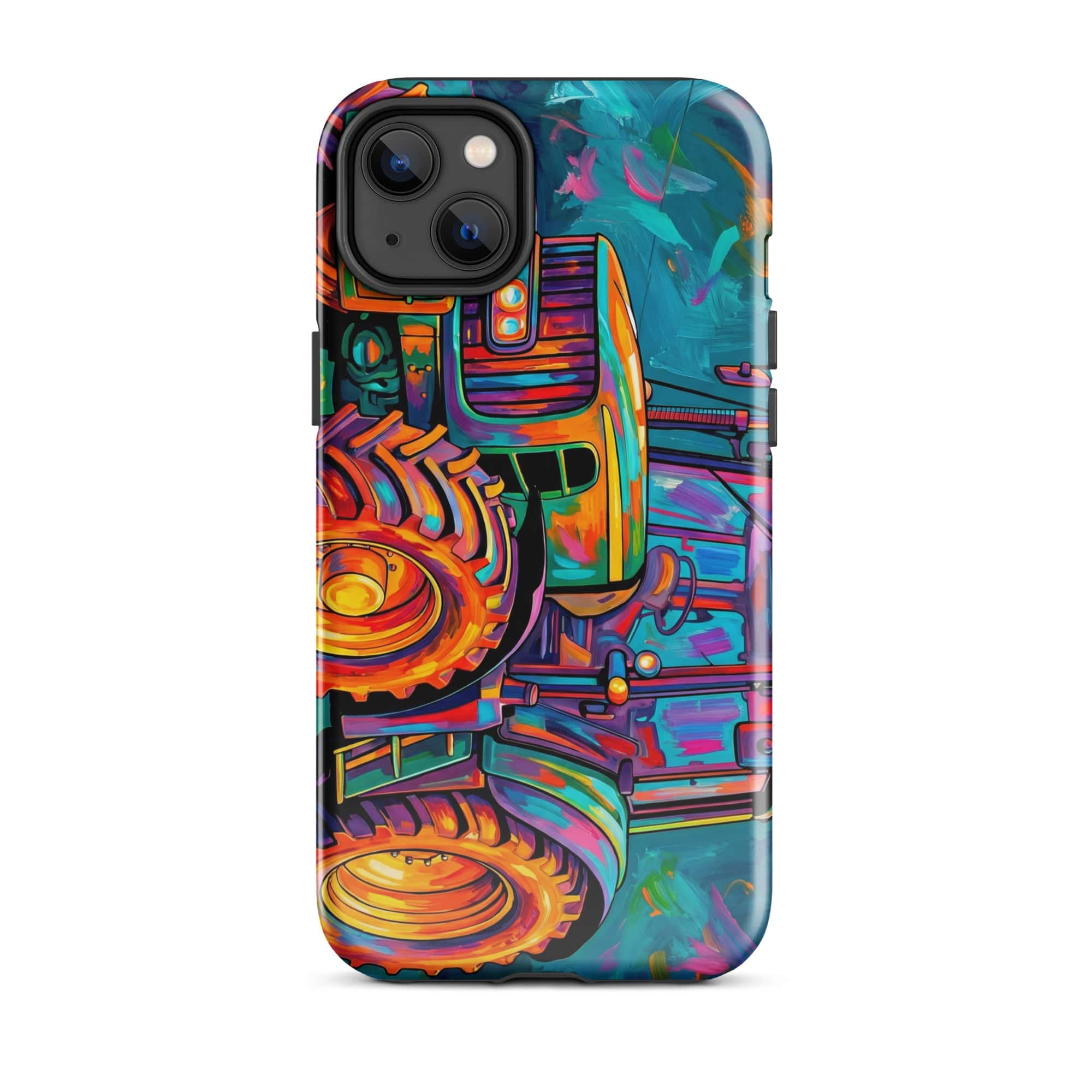 The Tractor Mugs Store iPhone 14 Plus John Deere 6930 | Splash Art Tough Case for iPhone® Quality Farmers Merch