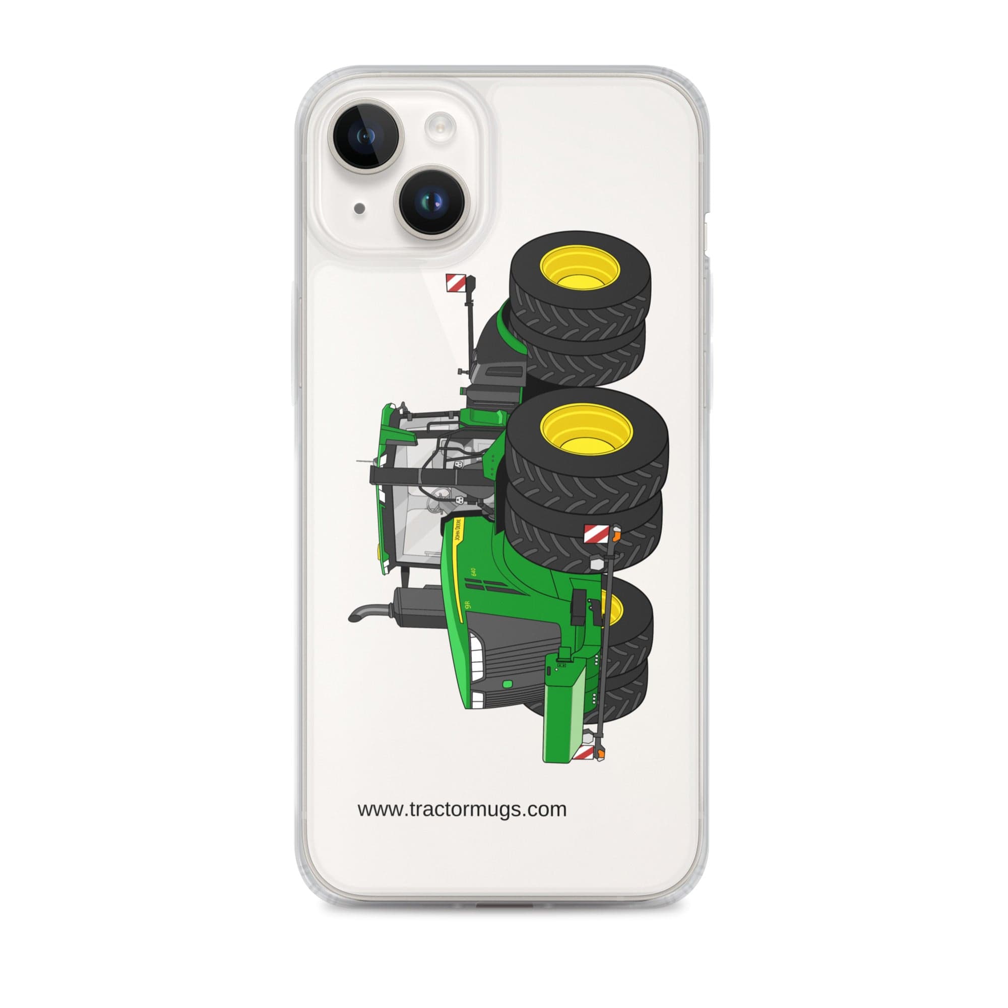 The Tractor Mugs Store iPhone 14 Plus John Deere 9R 640 | Clear Case for iPhone® Quality Farmers Merch