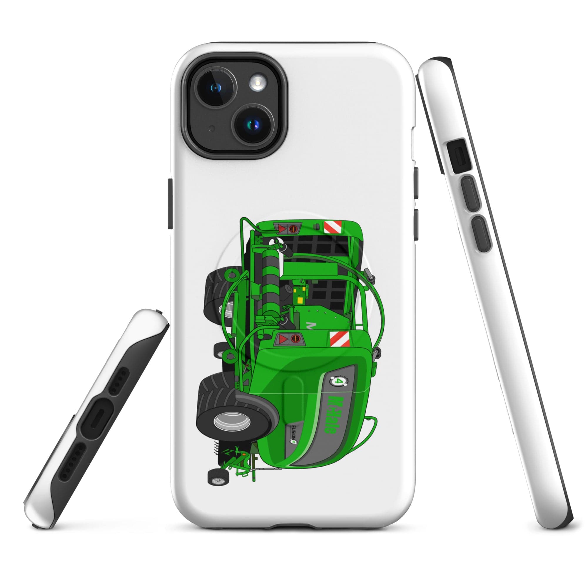 The Tractor Mugs Store iPhone 14 Plus Mc Hale Fusion 4 Big Baler | MagSafe® tough case for iPhone® Quality Farmers Merch