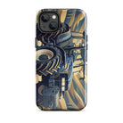 The Tractor Mugs Store iPhone 14 Plus New Holland TM 155  | Art Deco Tough Case for iPhone® Quality Farmers Merch