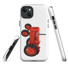 The Tractor Mugs Store iPhone 14 Plus Nuffield Universal 4 | MagSafe® tough case for iPhone® Quality Farmers Merch