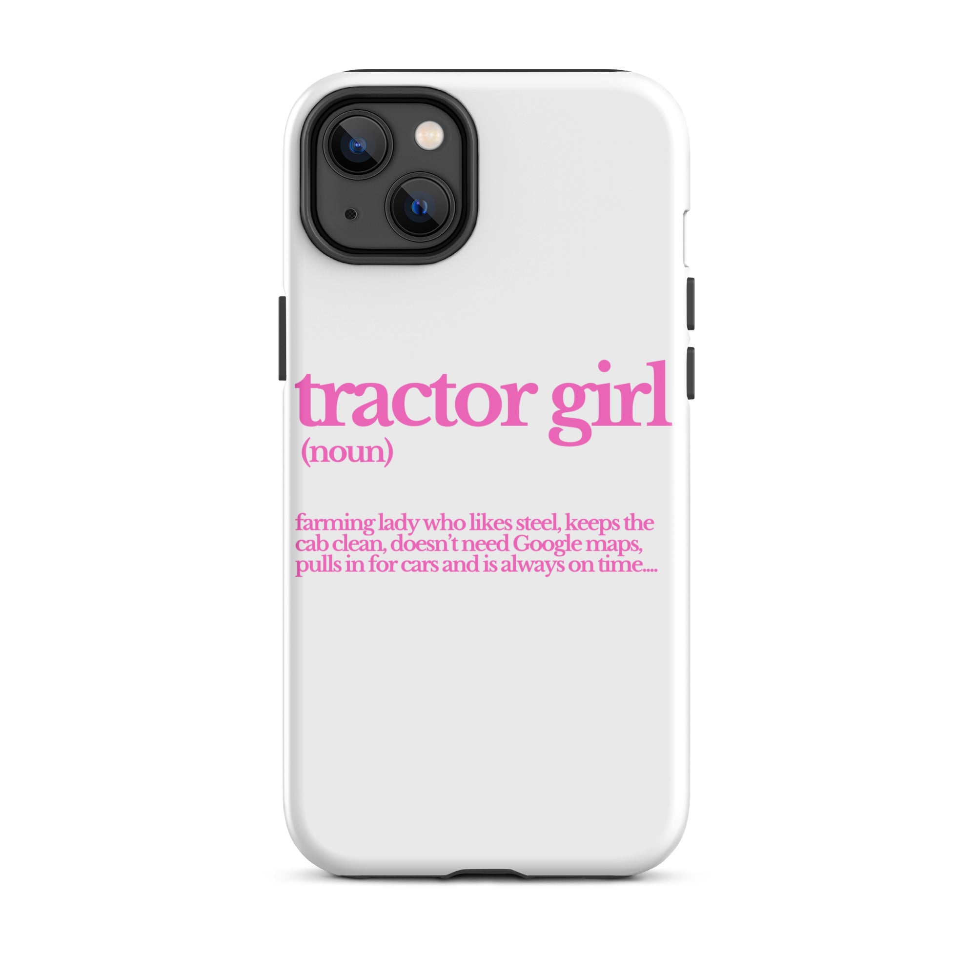 The Tractor Mugs Store iPhone 14 Plus TRACTOR GIRL | Tough Case for iPhone® Quality Farmers Merch