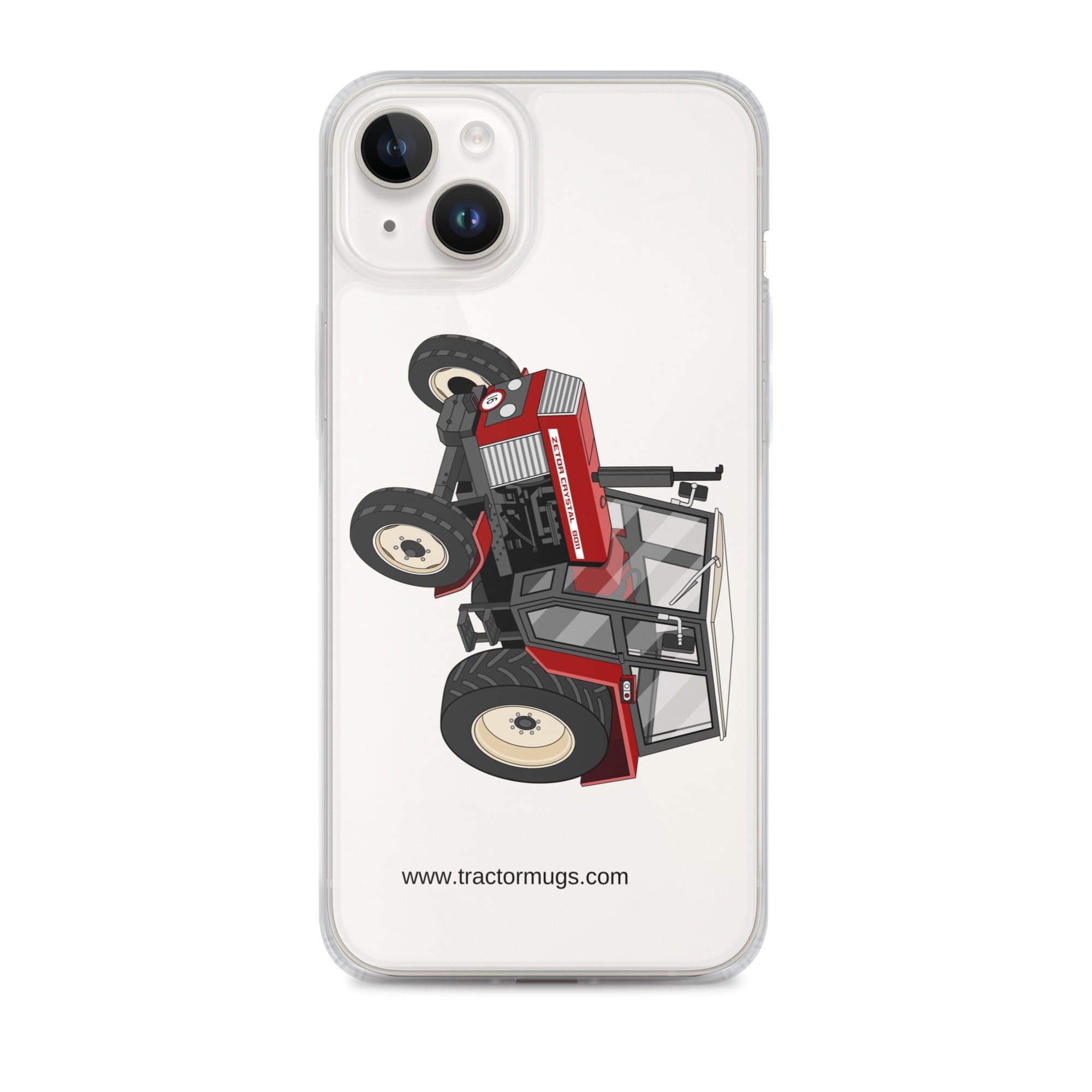 The Tractor Mugs Store iPhone 14 Plus Zetor Crystal 8011 | Clear Case for iPhone® Quality Farmers Merch