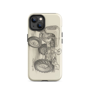 The Tractor Mugs Store iPhone 14 Porsche Diesel A111 Pencil Sketch | Tough Case for iPhone® Quality Farmers Merch