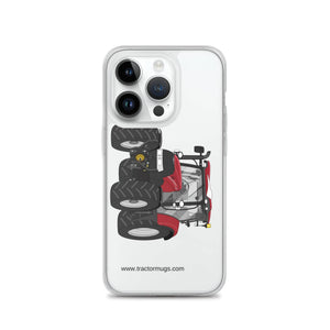 The Tractor Mugs Store iPhone 14 Pro Case IH Maxxum 150 Activedrive 8 | Clear Case for iPhone® Quality Farmers Merch