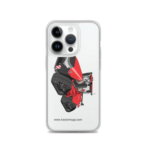 The Tractor Mugs Store iPhone 14 Pro Case IH Quadtrac 715 | Clear Case for iPhone® Quality Farmers Merch