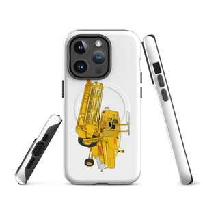 The Tractor Mugs Store iPhone 14 Pro Clayson 8060 Combine Harvester | MagSafe® tough case for iPhone® Quality Farmers Merch