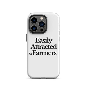 The Tractor Mugs Store iPhone 14 Pro EASILY ATTRACTED TO FARMERS | Tough Case for iPhone® Quality Farmers Merch