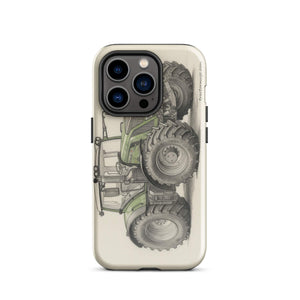 The Tractor Mugs Store iPhone 14 Pro Fendt 930 Vario S4 Pencil Sketch | Tough Case for iPhone® Quality Farmers Merch