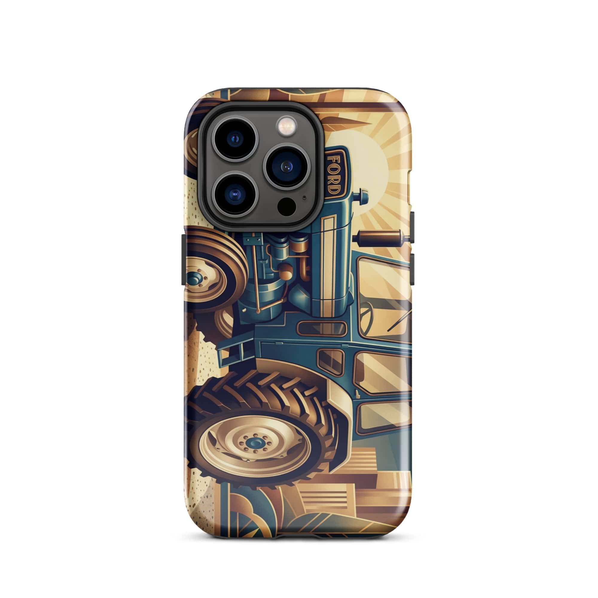 The Tractor Mugs Store iPhone 14 Pro Ford 5000 | Art Deco Tough Case for iPhone® Quality Farmers Merch