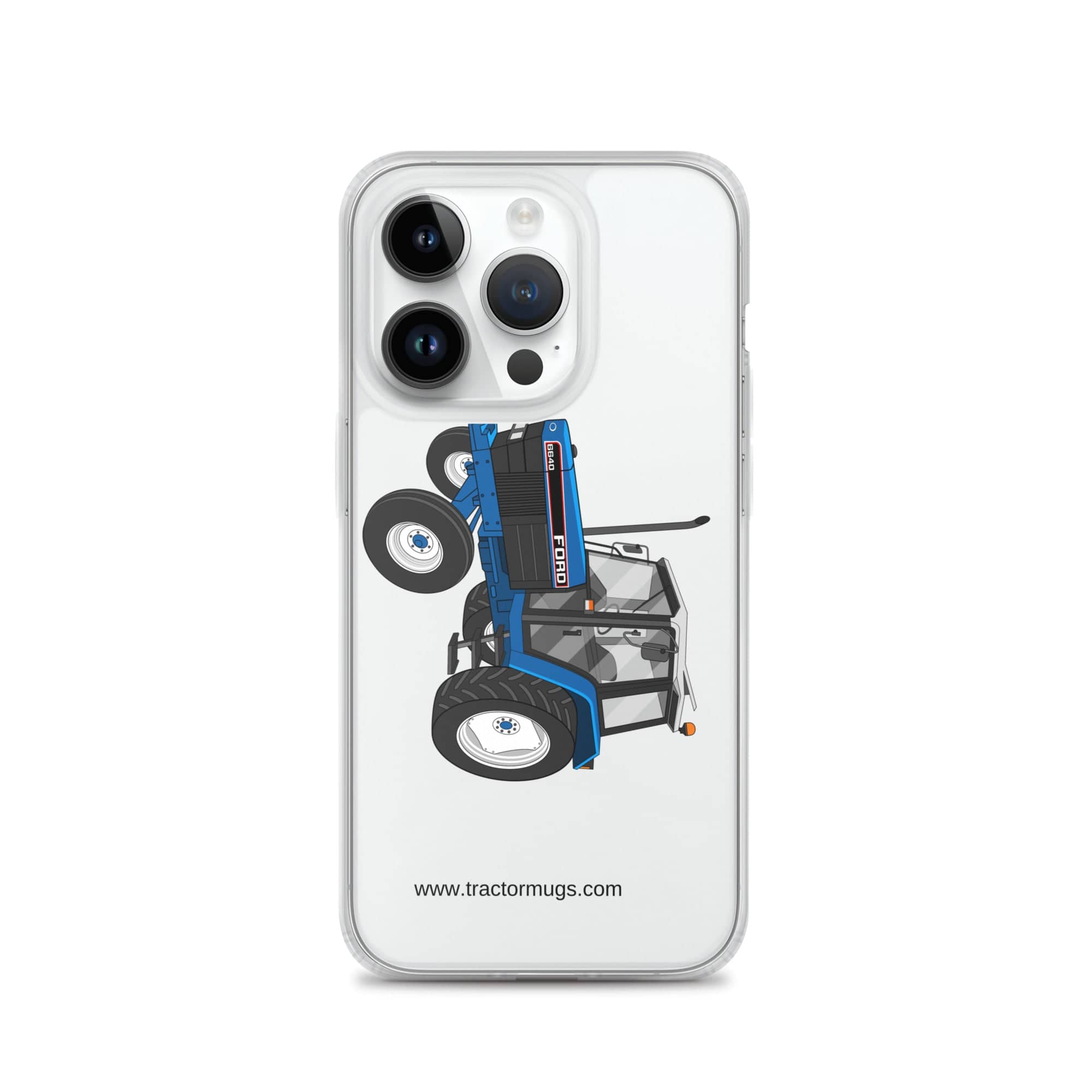 The Tractor Mugs Store iPhone 14 Pro Ford 6640 2WD | Clear Case for iPhone® Quality Farmers Merch