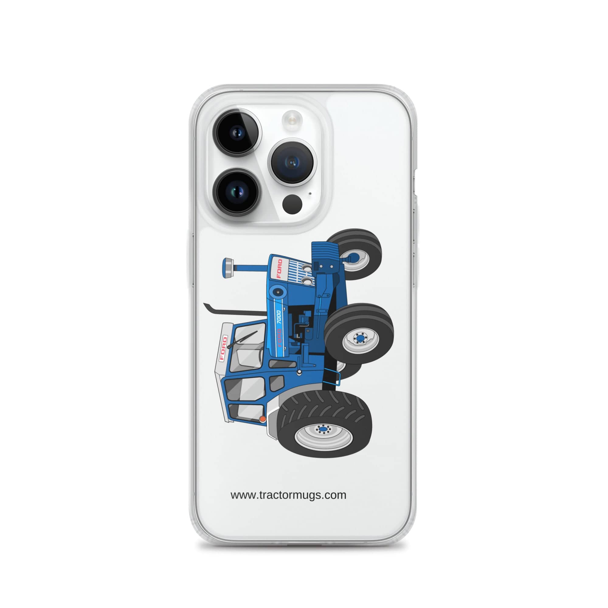 The Tractor Mugs Store iPhone 14 Pro Ford 7000  |  Clear Case for iPhone® Quality Farmers Merch