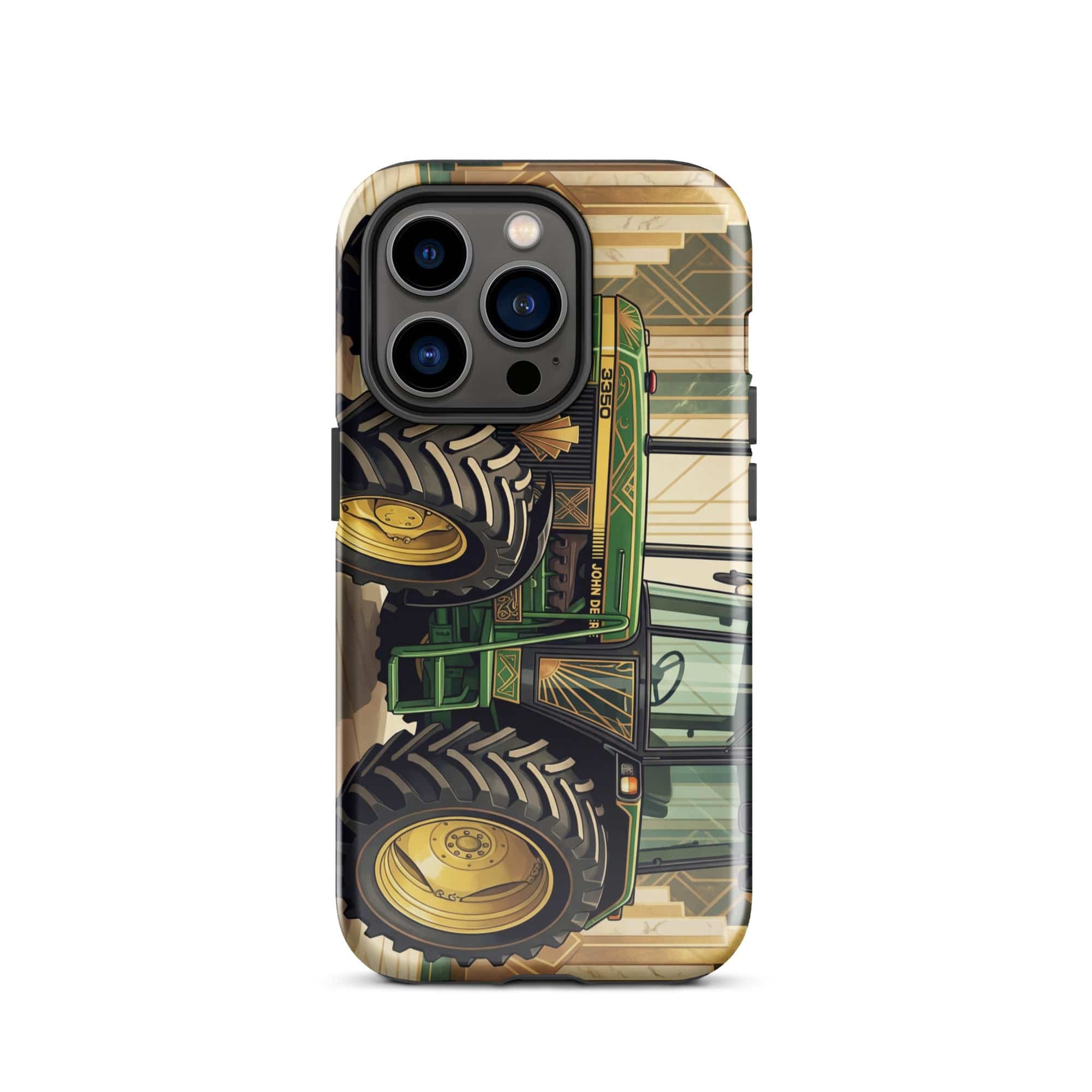 The Tractor Mugs Store iPhone 14 Pro John Deere 3350 | Art Deco Tough Case for iPhone® Quality Farmers Merch