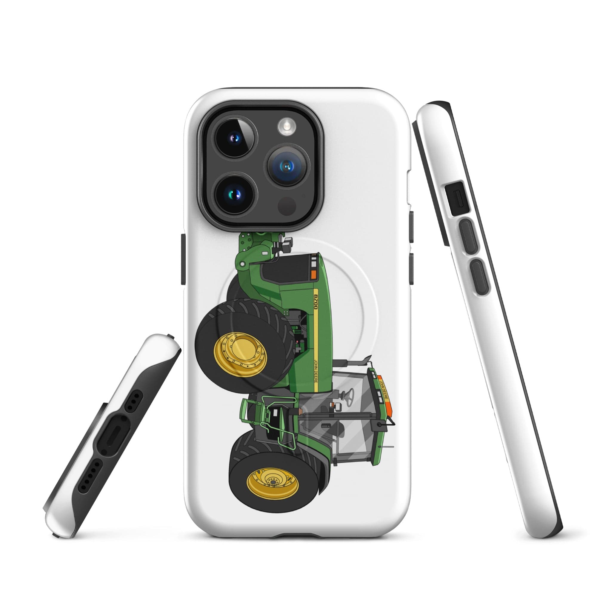 The Tractor Mugs Store iPhone 14 Pro John Deere 8200 | MagSafe® tough case for iPhone® Quality Farmers Merch