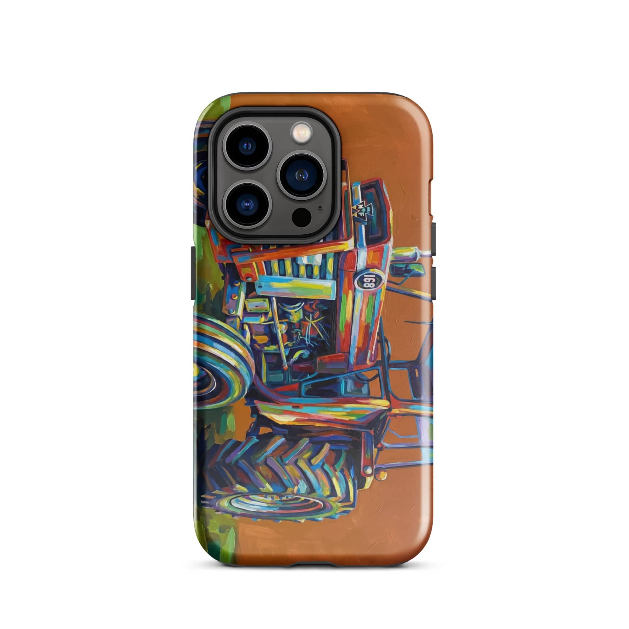 The Tractor Mugs Store iPhone 14 Pro Massey Ferguson 168 | Splash Art Tough Case for iPhone® Quality Farmers Merch