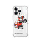 The Tractor Mugs Store iPhone 14 Pro Massey Ferguson 185  |  Clear Case for iPhone® Quality Farmers Merch