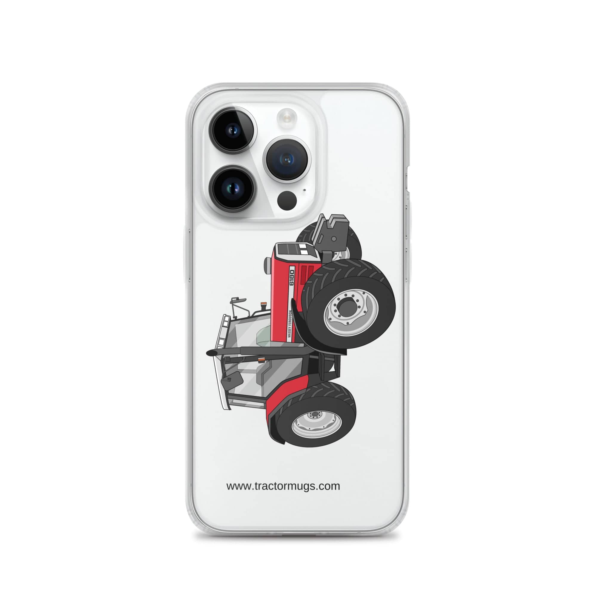 The Tractor Mugs Store iPhone 14 Pro Massey Ferguson 6180 | Clear Case for iPhone® Quality Farmers Merch