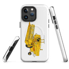 The Tractor Mugs Store iPhone 14 Pro Max Clayson 8060 Combine Harvester | MagSafe® tough case for iPhone® Quality Farmers Merch