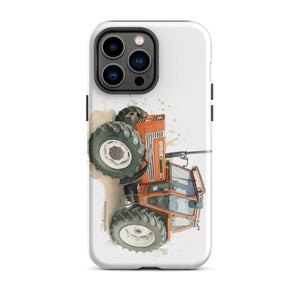 The Tractor Mugs Store iPhone 14 Pro Max FIAT 110-90 DT Watercolor | Tough Case for iPhone® Quality Farmers Merch